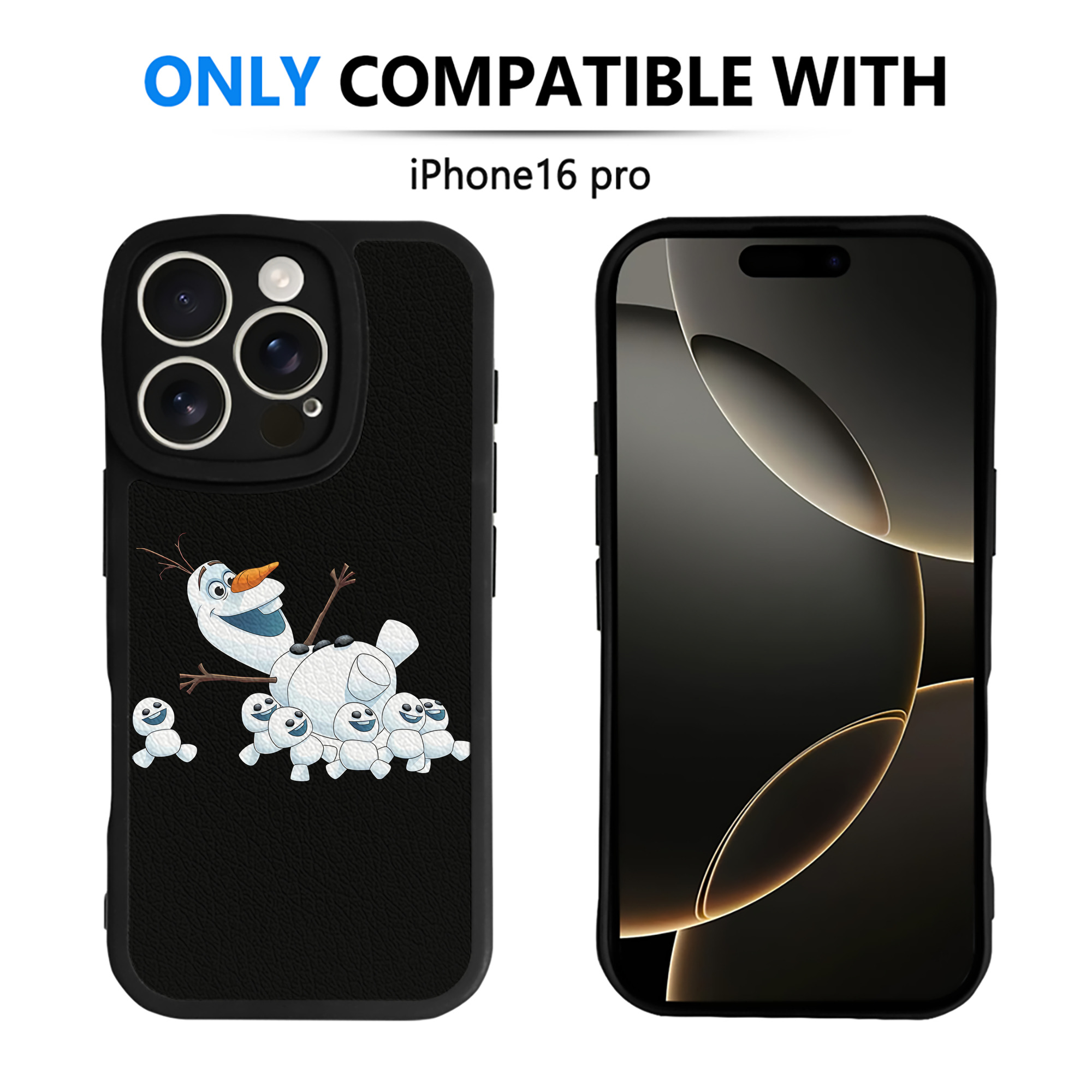 （画像用） アナと雪の女王 アンナ エルサ Frozen Anna Elsa 【iPhone 16シリーズ対応】シリコンスマホケース（レザー調） 材質：シリコン